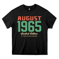 Black August 1965 Limited Edition 55 Years Of Being Awesome Heavy Core Tee - Bettercallsaul