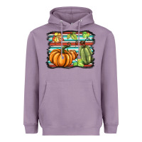 Lavender fall pumpkin  background Heavyweight Hoodie - BarkalooDesign