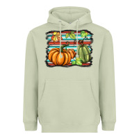 Matcha fall pumpkin  background Heavyweight Hoodie - BarkalooDesign