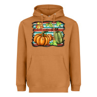 Meerkat fall pumpkin  background Heavyweight Hoodie - BarkalooDesign