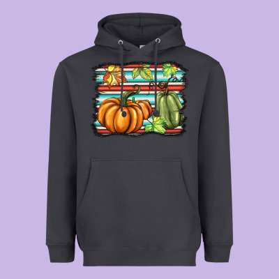 Fall Pumpkin  Background Heavyweight Hoodie Designed By Barkaloodesign