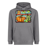 Storm fall pumpkin  background Heavyweight Hoodie - BarkalooDesign