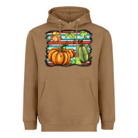 Toasted Coconut fall pumpkin  background Heavyweight Hoodie - BarkalooDesign