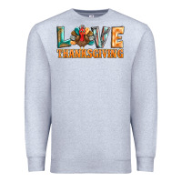 Heather Grey love thanksgiving western turkey Premium Sweatshirt - BarkalooDesign