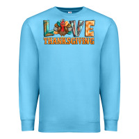 Ocean Blue love thanksgiving western turkey Premium Sweatshirt - BarkalooDesign