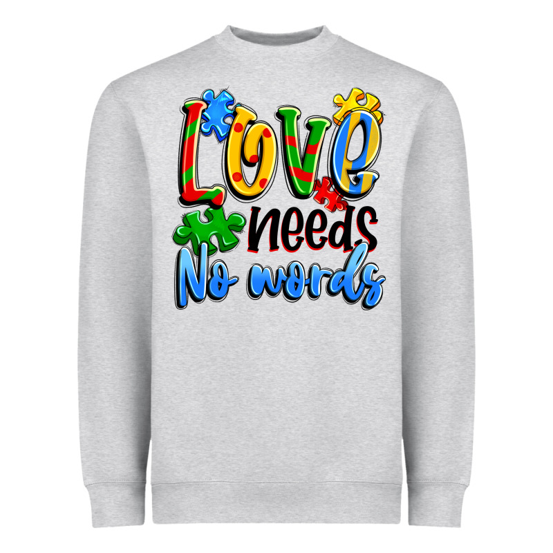 Love Needs No Words Heavyweight Sweatshirt by Artiststas | Teevron