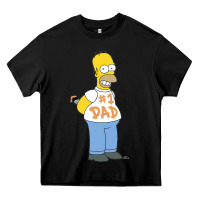 The Simpsons Homer Number 1 Dad Father's Day V2 Heavy Core Tee | Teevron