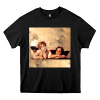 Black angels gift raphael cupid cherubs art valentine angel Heavy Core Tee - longCreatives