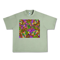 Oil Green Mardi Gras with crabs tumbler Urban Heavy Tee - HowdyJamesFarm