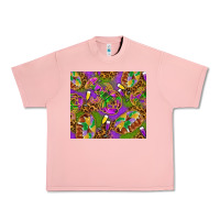 Salmon Mardi Gras with crabs tumbler Urban Heavy Tee - HowdyJamesFarm