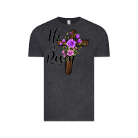 Vintage Black he is risen matthew 28 6 Vintage Tee - Jasminsmagicworld
