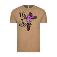 Vintage Coffee he is risen matthew 28 6 Vintage Tee - Jasminsmagicworld