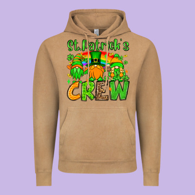 St. Patrick's Day Crew Vintage Hoodie Designed By Oliviacreatesart
