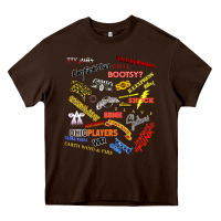 Chocolate Brown Just A Little Funk Heavy Core Tee - longCreatives