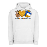 Pigment Lunar Rock peace love volleyball Urban Hoodie - AdoDesignShop
