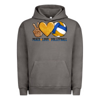 Pigment Tornado peace love volleyball Urban Hoodie - AdoDesignShop