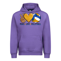 Tulip peace love volleyball Urban Hoodie - AdoDesignShop