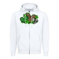 White st patricks day western hearts Zipper Hoodie - Artiststas