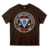 Chocolate Brown Secret Jewish Space Laser Corps Mazel Tov Funny Prank Heavy Core Tee - longCreatives