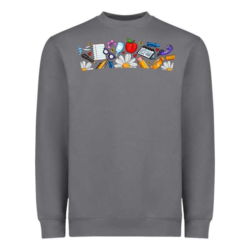 Best Teacher Ever Heavyweight Sweatshirt by CowhideDigitalArt | Teevron