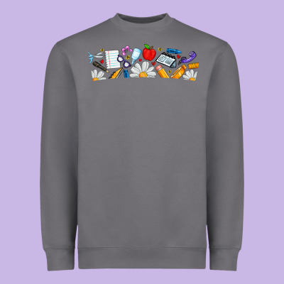 Best Teacher Ever Heavyweight Sweatshirt Designed By Cowhidedigitalart
