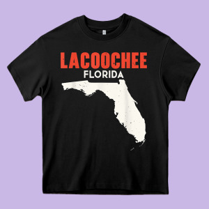 Lacoochee Florida Usa State America Travel Floridian T Shirt Heavy Core Tee Designed By Longcreatives