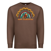 Chestnut happy thanksgiving rainbow Premium Sweatshirt - BarkalooDesign