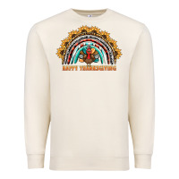 Sandshell happy thanksgiving rainbow Premium Sweatshirt - BarkalooDesign