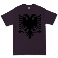 Plum Albanian Flag Eagle Double Red Albania Shqipe Kosovo Premium Tee - longCreatives