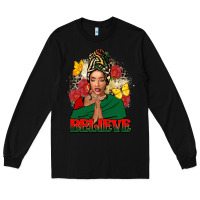 Black Believe black woman Long Sleeve Tee - FaDigitalArtStudio