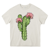 Cream cactus 4 Heavy Core Tee - JahusDesignShop