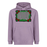 Lavender christmas black and white background Heavyweight Hoodie - BarkalooDesign