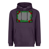 Plum christmas black and white background Heavyweight Hoodie - BarkalooDesign