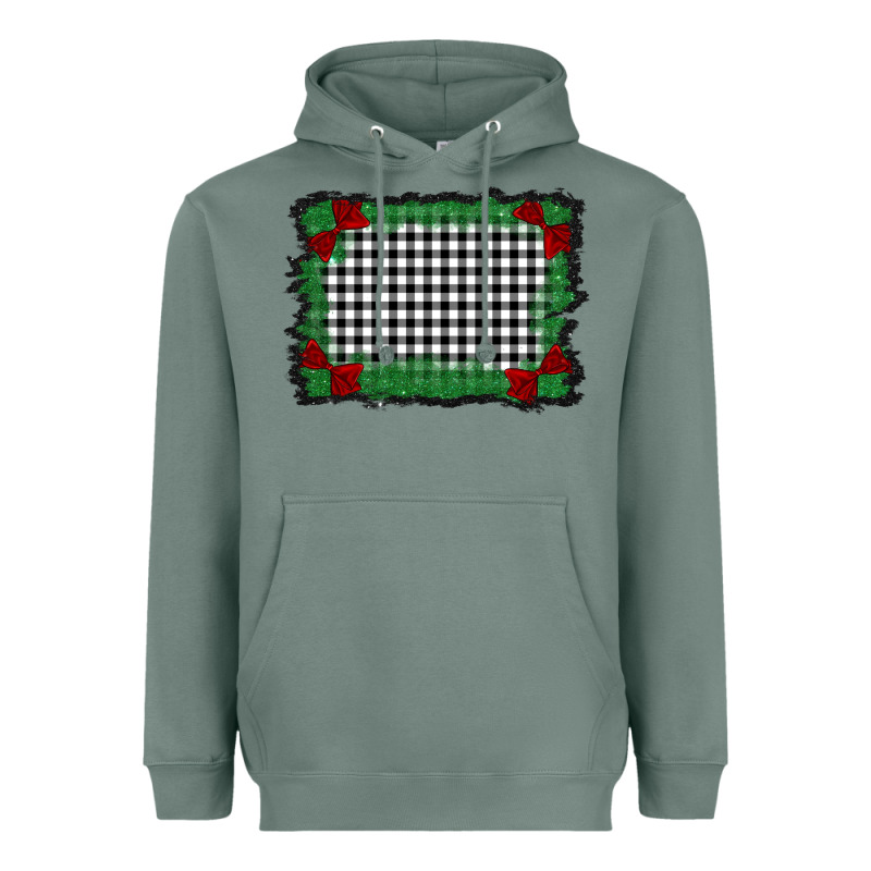Christmas Black And White Background Heavyweight Hoodie by BarkalooDesign | Teevron
