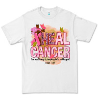 White heal cancer for nothing is impossible with god Premium Tee - NancyCooperArtShop