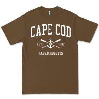 Cacao Cape Cod MA Vintage Crossed Oars & Boat Anchor Sports Sweat Premium Tee - longCreatives