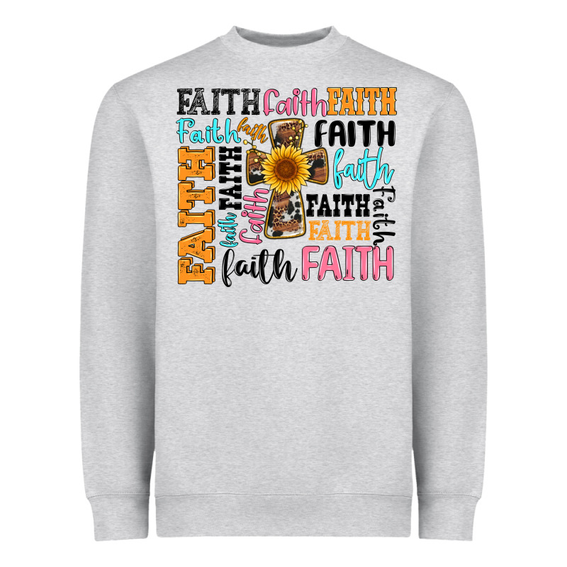 Faith Cross Heavyweight Sweatshirt by Artiststas | Teevron