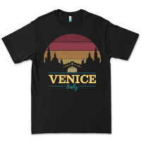 Black venice italy   vintage retro italian travel souvenir gift pullover hoo Premium Tee - longCreatives
