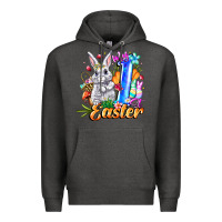Charcoal Heather MY easter Premium Hoodie - CowhideDigitalArt