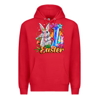 Red MY easter Premium Hoodie - CowhideDigitalArt