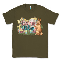 Army Green Easter vibes Easter Day Classic Tee - HowdyJamesFarm