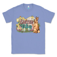 Colony Blue Easter vibes Easter Day Classic Tee - HowdyJamesFarm