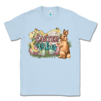 Dusty Blue Easter vibes Easter Day Classic Tee - HowdyJamesFarm