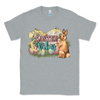 Heather Grey Easter vibes Easter Day Classic Tee - HowdyJamesFarm
