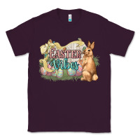 Plum Easter vibes Easter Day Classic Tee - HowdyJamesFarm