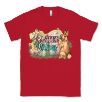 Red Easter vibes Easter Day Classic Tee - HowdyJamesFarm