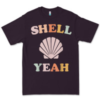 Plum vintage retro shell yeah beach tropical vacation gifts t shirt Premium Tee - longCreatives