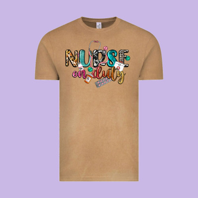 Nurse On Duty Vintage Tee Designed By Cowgirlartshop