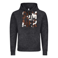 Vintage Black Summer Vibes Brown White Cowhide Vintage Hoodie - CowCowDesign
