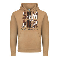 Vintage Camel Summer Vibes Brown White Cowhide Vintage Hoodie - CowCowDesign